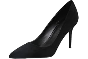 Jamron Mujer Terciopelo 5CM/8CM Tacones Altos Elegante Puntiagudo Pumps Oficina Zapatos de Trabajo