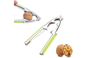 LILIKAI Nussknacker Walnüsse,Mit Griff Rutschfestem Walnuss Knacker,Hochwertiger Edelstahl Multifunktionaler Nußknacker,Metall Knacken Macadamianüsse Rutsch Werkzeug,für Haselnüsse Pistazien Walnussknacker