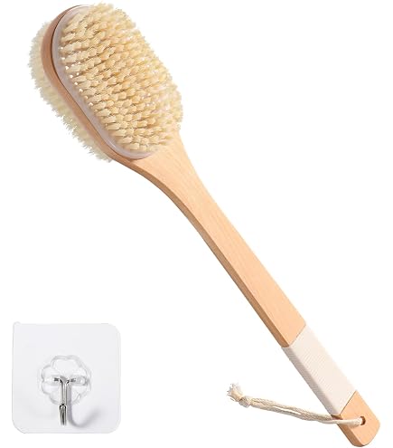 Anneome Silikon-Rückenbürste Für Die Dusche – Peeling, Massage, Mit Integriertem Schwamm (ca. 11x11 Cm)