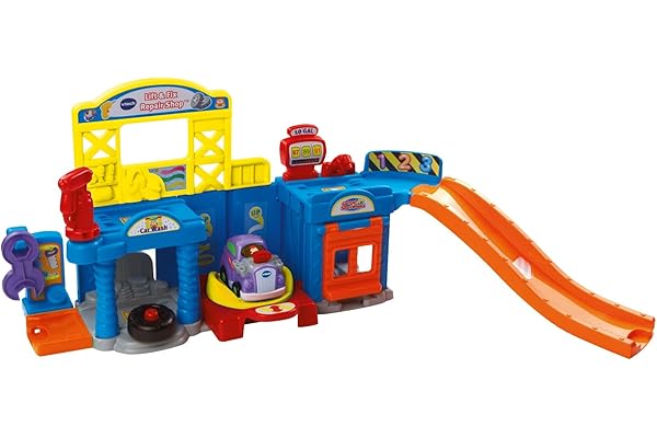 VTech - Tut Tut Bolides, Atelier SOS Réparations avec Voiture Marvin Super Tuning, Garage Voitures Enfant, 5 Zones Magiques, Cadeau Garçon et Fille de 1 an à 5 Ans - Contenu en Français