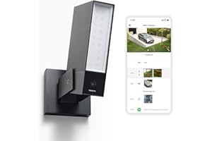 Netatmo Smarte Überwachungskamera Außen, Wlan, Integrierte Beleuchtung , Bewegungserkennung, Nachtsicht, Ohne Abonnement, NOC01-DE (Presence), Nur Bewegung, Schwarz, 1 Stück (1er Pack)