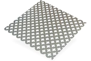 CQFD - Chapa de acero perf. Cruz ep1 mm, 500 x 250 mm