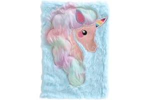 Dodheah Diario Niña Diario Secreto Unicornio Diario Cuaderno Escolar para Niños y Niños Unicornio Azul
