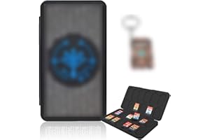 IQIIN Funda para tarjeta de juego para Nintendo Switch, organizador de tarjetas de juego con 48 ranuras (24 tarjetas 24 TF), funda de almacenamiento para tarjeta de juego portátil de silicona a prueba de
