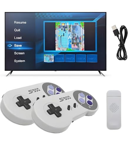 Console Retrò Wireless Classica,Console Retrò Plug-and-Play Con 23 Emulatori Interni E Oltre 20 000 Giochiuscita 4k Hdmi E Gamepad Controller Wireless A 24 Ghz