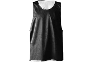 Visiodirect Chasuble alvéolée réversible,Taille XXlarge,Coloris Blanc/Noir, en Polyester