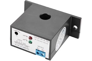 FICTORY Current Sensing Switch, Adjustable AC 0.2-30A SZC23-NO-AL-CH Normally Open Current Sensing Switch for Automated Industrial Equipment and Store Monitoring