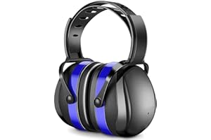 YANKUIRUI Ear Defenders Muffs Noise Reduction SNR 34dB Safety Ear Protectors Provide Hearing Protection For Shooting, Construction, Yard Work, Machinery Work Mowing
