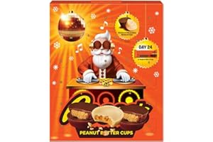 ICMINDS GIFTS Christmas Chocolate Advent Calendar 2025 – 24 Days of Mini Peanut Butter Cups | Christmas Countdown Chocolate Gift for Kids & Adults | Festive Countdown Calendar with Mini Reece'sTreats