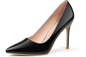 GENSHUO Scarpe Decolte Donna con Tacco a Spillo da 10 cm,Sexy Alto Tacco a Punta per Feste,Balli di Fine Anno,Matrimonio con Tacco a Spillo