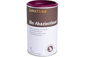 ‎SANATURA Sanatura Akazienfaser Pulver Bio – 180 g – wertvoller Ballaststofflieferant aus Akazienfasern - lösliche Ballaststoffe - vegan, glutenfrei und fructosefrei – gut verträglich