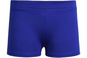 TiaoBug Kinder Mädchen Shorts Sportshorts aus glattem Stoff Stretch Kurze Hose Fitness Tanzen Yoga Shorts Hose Leggings Freizeit Hot Pants Training Tights