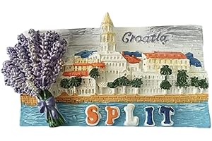 WEDARE MAGNET SOUVENIR Dzielona Chorwacja 3D magnes na lodówkę żywica pamiątka podróżna, ręcznie robiona dekoracja domu i kuchni dzielona lodówka kolekcja magnesów prezent