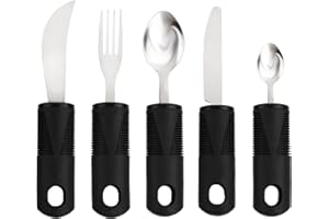 Anseom elastyczne sztućce — przenośna zastawa stołowa ze stali nierdzewnej dla osób niepełnosprawnych — zakrzywiony widelec i łyżka
