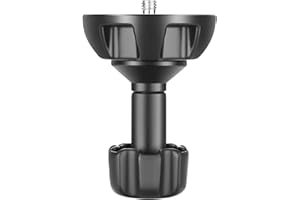 Neewer 75 mm pół-Bol płaski do metalowej miski Adapter z mocowaniem śrub 3/8 cala i płynem łbem do Neewer TA60/2500/3500, Manfrotto 501/502/504