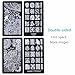 Ejiubas Henna Floral Egypt Style Stamping Plate Double-sided Design Nail Art Image Plate Nail Stamp Collection - Pack of 2