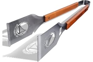SPORTULA NBA Golden State Warriors Classique Grill-a-tongssportula Classique Grill-a-Tongs Outil pour Barbecue, Acier Inoxydable, Taille Unique