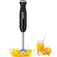Bonsenkitchen Hand Blender, 300W Immersion Blender Handheld, Stick Blender Electric with Stainless Steel Blade for Making Bab