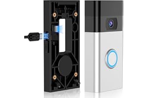 KIMILAR Kein Bohrer Einfach Aufladen Halterung Kompatibel mit Video Doorbell (2. Gen), mit Ladeanschluss halter Video Türklingel Zubehör für Häuser Wohnungs Bürotüren