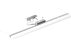 LED ATOMANT Aplique LED Cromado para Baño 16W 60 cm. Color Blanco Frio 6500K (60cm). 1600 Lumenes. Luz para Espejo.