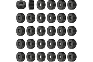 PATIKIL 30 Stück Gummi Unterlegscheiben mit Loch, ID 7mm OD 13mm Hoch 6mm Gummidichtung Rund, Schalldämpfung Gummiringe Flachdichtung für KFZ-Bereich, Motorradmontage