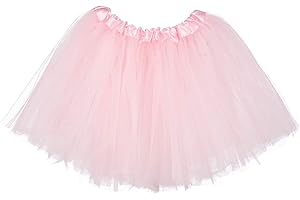 Msrlassn Gonna in Tulle per Ragazze Gonna per Tutu Minigonna Abito da Ballo Gonne per Tutu Elastiche Gonna da Ballo per Feste