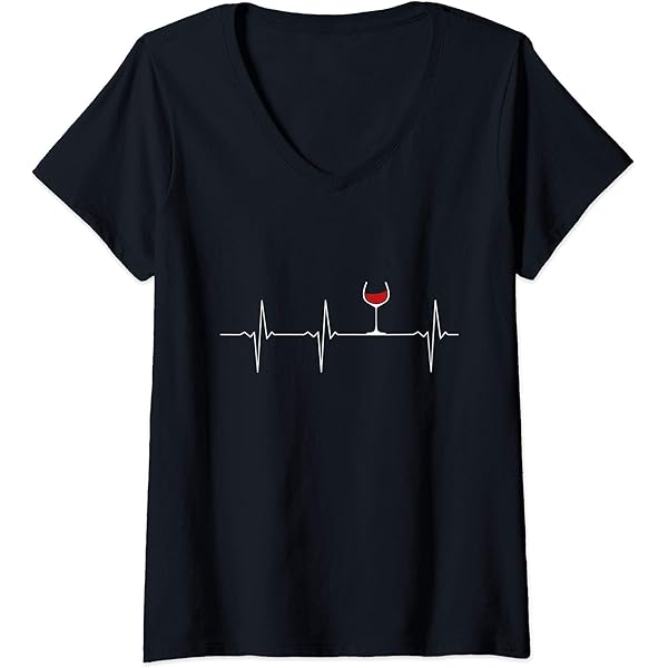 Damen T-Shirt 'Lecker Weinchen' - Wein Sprüche Mit V-Ausschnitt