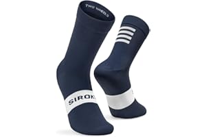 SIROKO Calcetines Ciclismo S1 Hombre y Mujer Ergonómicos, alta Compresión