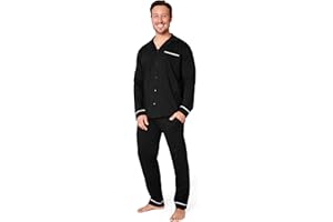 CityComfort Pyjama Homme Hiver Ensembles de Pyjama Homme Boutonné Devant Loungewear Homme Vêtements de Nuit Homme M-XXXL
