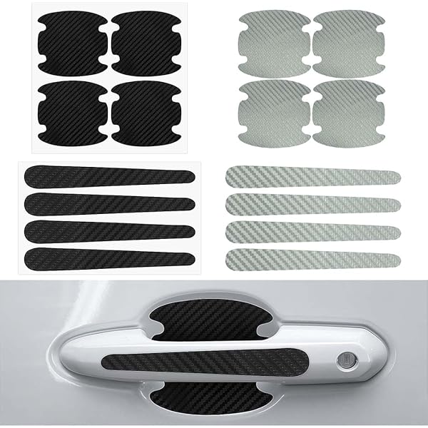 Pellicola Protettiva Per Maniglie Auto NJCXOLA - 14 Pezzi Antigraffio Trasparente - Foto 7