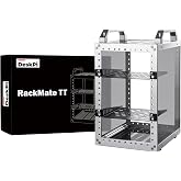 GeeekPi DeskPi RackMate TT Mini Server Rack for Mini PC, NAS, AV and Networking Equipment, 10" 3U/ 7" 5U Network Rack, 200mm