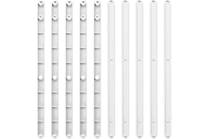 JJWUYUE Corredi per Cassetti, 5 Coppie/10 Pezzi. Guide per Cassetti in Plastica, Guide del Cassetto, 298mm Corredi di Scorrimento Bianchi, Guide Scorrimento Cassetto per Cassetti da 17mm