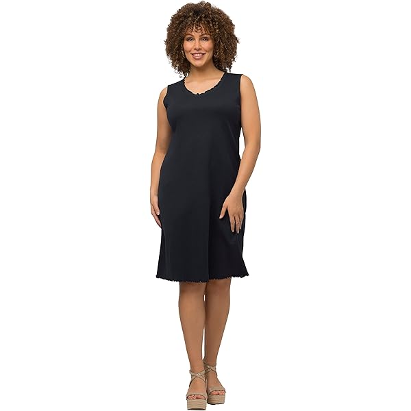 Ulla Popken Jerseykleid Dirndl Ornamente Carree-Ausschnitt ärmellos, grün Ulla Popken Jerseykleid Dirndl Ornamente Carree-Ausschnitt ärmellos, grün