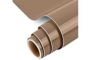 IModeur Glossy Brown Permanent Vinyl Roll - 30.5 x 153 cm Adhesive Vinyl for Mug, Cup, Window & Home Decor, and other DIY projects