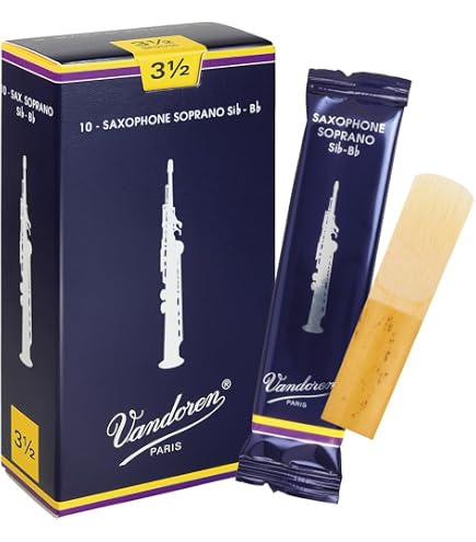 Anches Vandoren V16 Pour Saxo Soprano - Boîte De 10, Force 2.5 - Son Jazz Et Moderne