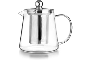 IBILI - Tetera de cristal con filtro Infusion, Borosilicato, 450 ml