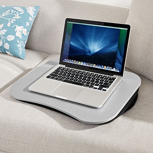 SoBuy   FBT28-SIL Laptop-Scho  tablett  Notebookablage  Betttisch  silber