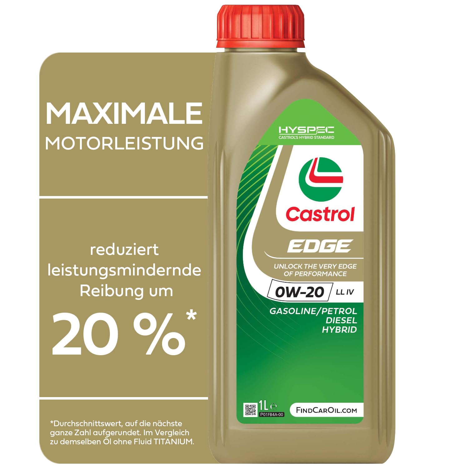 Castrol EDGE 0W-20 LL IV Motoröl, 1L