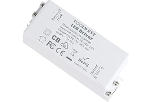 COOLWEST LED Transformator 12V 60W, Elektronischer Trafo, LED Treiber 5A 230V Auf 12V DC Schalt Niedervolttrafo, Konstantspannungs Netzteil für Lampen, Lichtstreifen