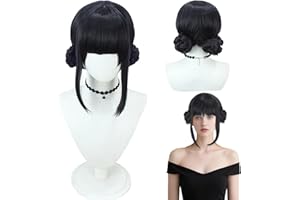 BAISHUWU Peluca De Cazador Para Niños, Disfraz de Hun-ter Morado Peluca, Pelu-cas Largas Trenzadas Mora-das, Pelu-ca De Cosplay De Anime Dem0n, Trenzas Moradas Accesorio Realista Para Halloween Y Carnaval (M3)