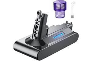 Batterie pour Dyson V10, Powtree 6000mAh Remplacement pour Dyson Batterie V10 SV12 Compatible avec V10 Absolute Animal Motorhead Cyclone Series Total Clean 206340 969352-02 Aspirateur