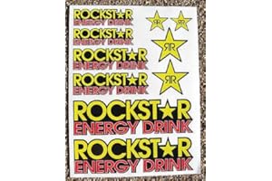 SCREENPRINTDIGITAL ROCKSTAR Motorrad moto 4x4 Aufkleber Sticker