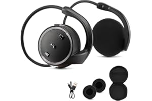 POHOVE 5.0 Bluetooth Kopfhörer,Sportkopfhörer Wireless Kopfhörer On Ear mit Clear Voice Capture Technologie und Echo Cancellation Mikrofon für Gym, Sport, Running, Work