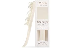 ‎TANGLE TEEZER Tangle Teezer Ultimate Detangler Haarbürste, für nasses und trockenes Haar, Entwirrungsbürste für alle Haartypen, zweistufige Zähne reduzieren Brüche, beseitigen Knoten Porzellancreme matte Oberfläche