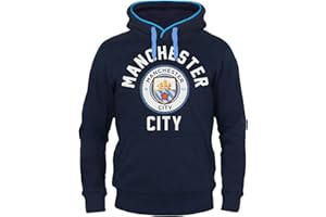 MANCHESTER CITY FC Manchester City - Felpa con cappuccio da uomo in pile grafico ufficiale calcio regalo