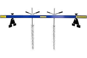 ‎SELLNET Sellnet Motorbrücke 500kg [730-1480mm] Kotflügeltraverse Motorheber Motorhalter Motor Traverse (Blau SN0301-2)