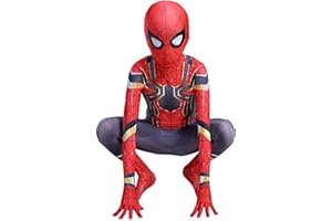 YILYMINA Spiderman Kostüme für Kinder Spiderman Anzug Spandex Action Dress Ups und Zubehör Party Cosplay Kostüm Halloween Karneval
