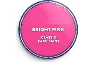 SK INFINITY | Classic Face and Body Paint 18 ml Professional Water Based, Single Cake Makeup Supplies for Adults, Kids (Classic Bright Pink)