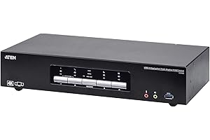 Aten CS1964 4-Port USB3.0 DisplayPort, Schwarz