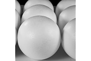 MCE-COMMERCE Styropor A50213 - Bolas de poliestireno, 120 mm, 5 unidades, EPS, color blanco, 12 cm